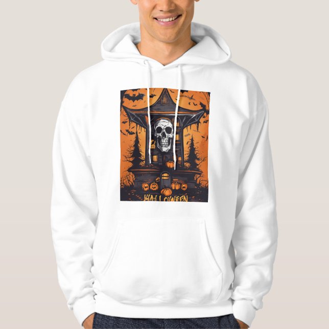 Sudadera "Espectador espeluznante: Hoodie de Halloween" (Anverso)