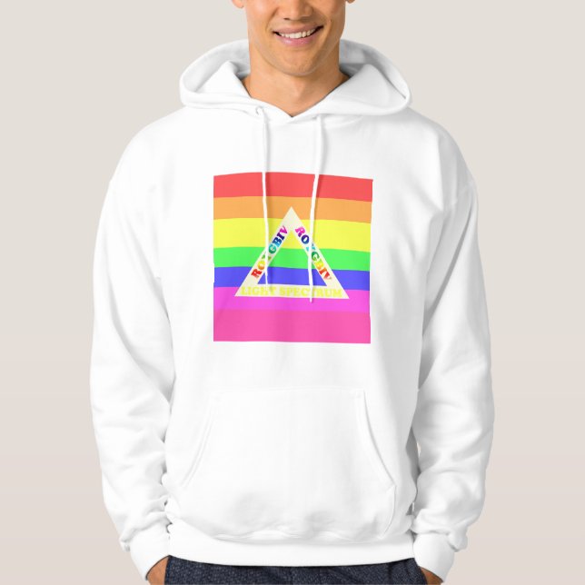 Sudadera Espectro ROYGBIV de la Luz Blanca (Anverso)