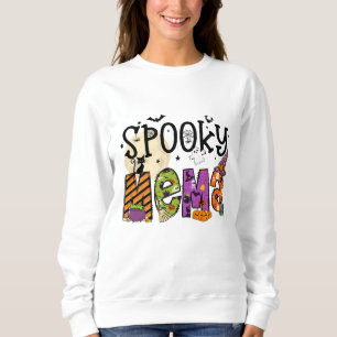 Sudadera espeluznante de Mema Halloween