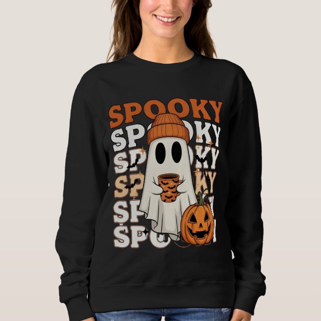 Sudadera Espeluznante diseño de Halloween (Anverso)