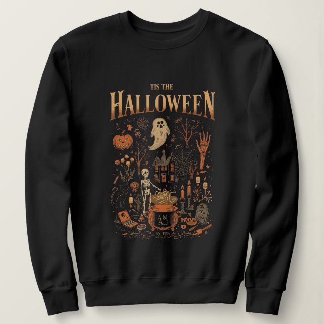 Sudadera Espeluznante diseño de vintage de Halloween - Fant (Anverso del diseño)