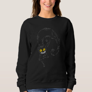Sudadera Espeluznante dueño de gato negro que se preocupa p