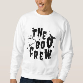 Sudadera Espeluznante gráfico blanco negro "The Boo Crew"