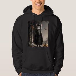 Sudadera Espeluznante Maga De Gato En La Furiosa Halloween 