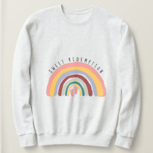 Sudadera Esperando la maternidad del Chica arcoiris del beb