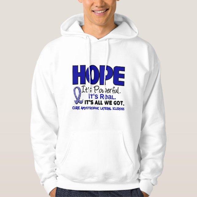 Sudadera ESPERANZA 1 del ALS Lou Gehrig's Disease (Anverso)