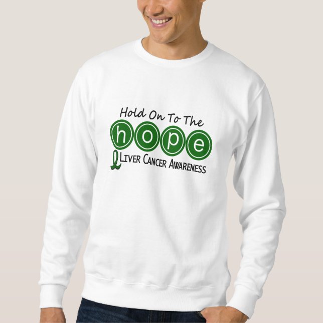 Sudadera ESPERANZA 6 del cáncer de hígado (Anverso)