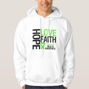 Sudadera Esperanza Amor Fe Concienciación sobre Salud Ment