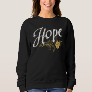 Sudadera Esperanza Caligrafía Mensaje Positivo Motivacional