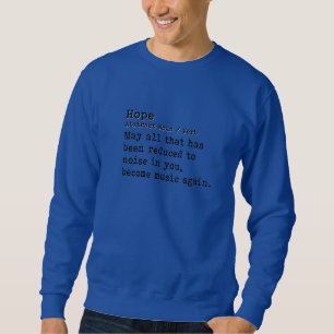 Sudadera Esperanza: Cuello de Tripulación