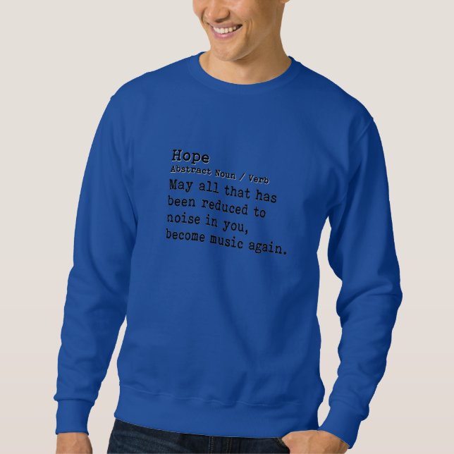 Sudadera Esperanza: Cuello de Tripulación (Anverso)