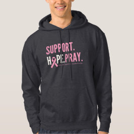 Sudadera esperanza de apoyo al cáncer de mama Pullover Hood