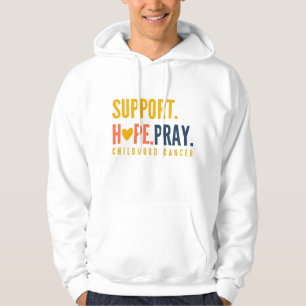 Sudadera esperanza de apoyo al cáncer infantil Pullover Hoo