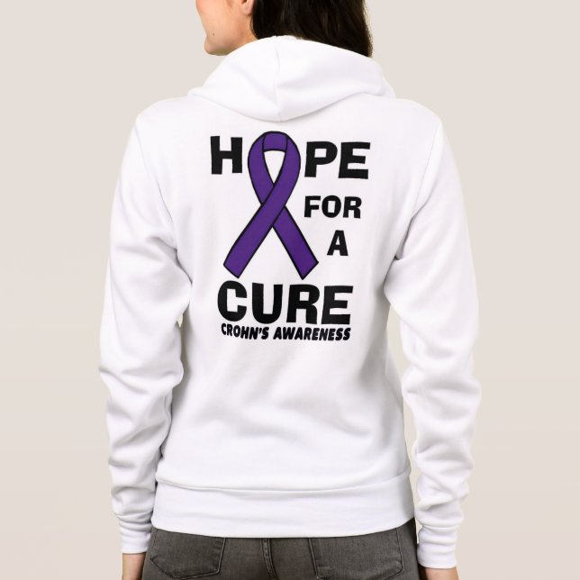 Sudadera Esperanza de la curación… un Crohn (Reverso)