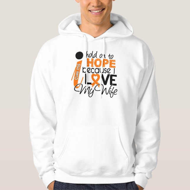 Sudadera Esperanza de mi ms de la esclerosis múltiple de la (Anverso)