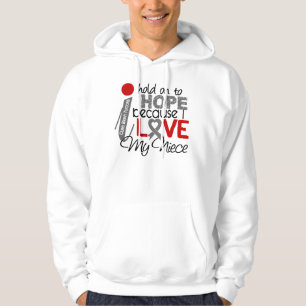 Sudadera Esperanza de mi tumor cerebral de la sobrina