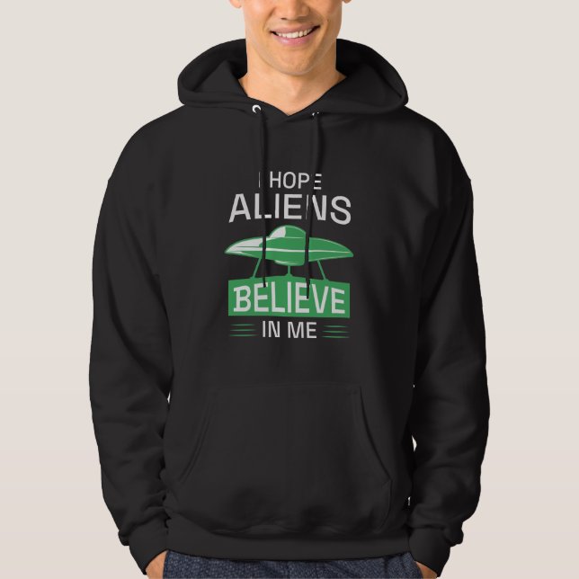 Sudadera Espero que los extranjeros crean en mí (Anverso)