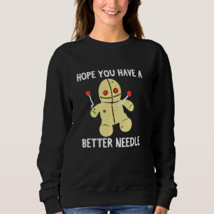 Sudadera Espero Que Tengas Mejor Needle Funny Voodoo Doll P