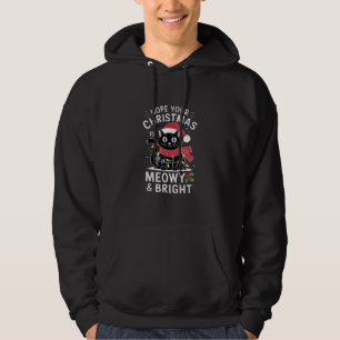 Sudadera Espero Que Tu Navidad Sea Felina y Brillante Gato