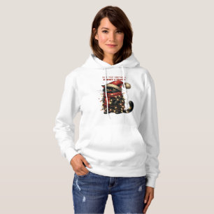Sudadera Espero que tus Navidades sean Meowy y Bright Hoodi
