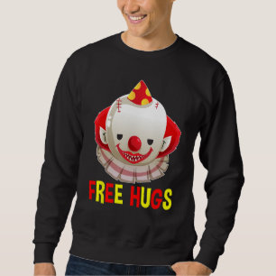 Sudadera Espinosos payasos malvados Halloween Abrazos grati
