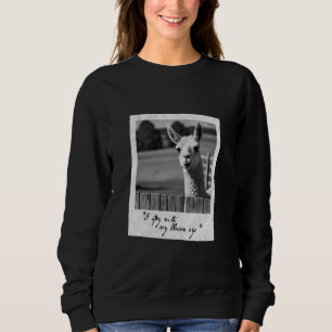 Sudadera Espío con mi ojo de llama, divertida llama anima f