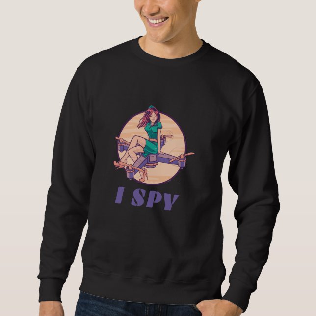 Sudadera Espio Dron Espía Para Chicas (Anverso)