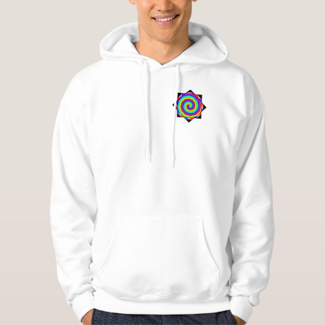 Sudadera Espiral arcoiris de Kenneth Yoncich (Anverso)