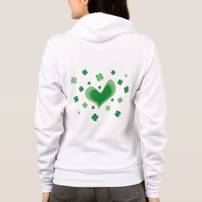 Sudadera Espiral del Día de San Patricio para mujeres y chi (Reverso)