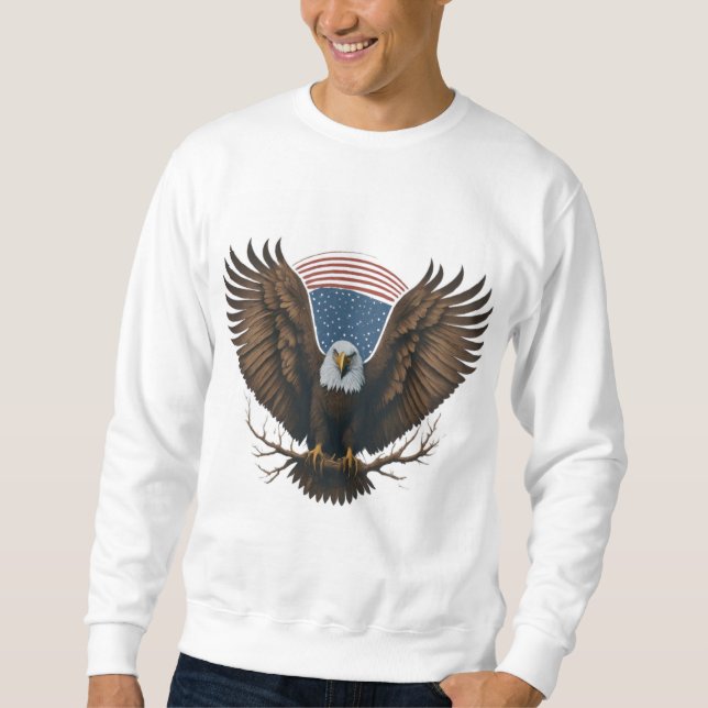 Sudadera Espíritu creciente: El águila calva estadounidense (Anverso)