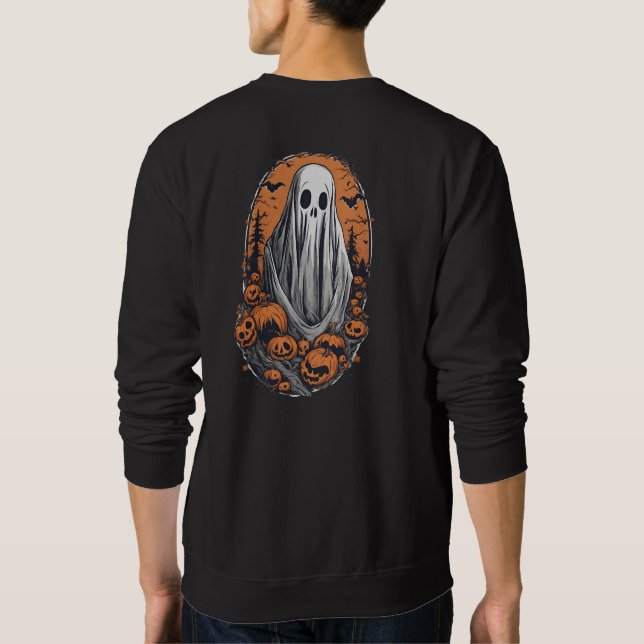 Sudadera Espíritu de Halloween 10, miedo, regalo, lindo, va (Reverso)