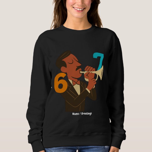 Sudadera Espíritu de Jazz Retro 67 – Festival de Moderno de (Anverso)