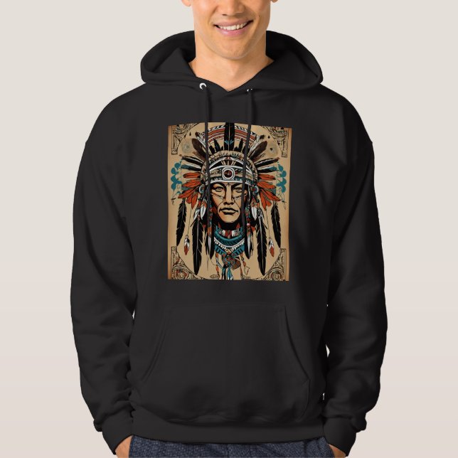 Sudadera Espíritu de las tribus tiras capucha (Anverso)