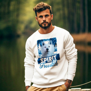 Sudadera Espíritu de Lobo Ártico de Libertad Diseño de Vida