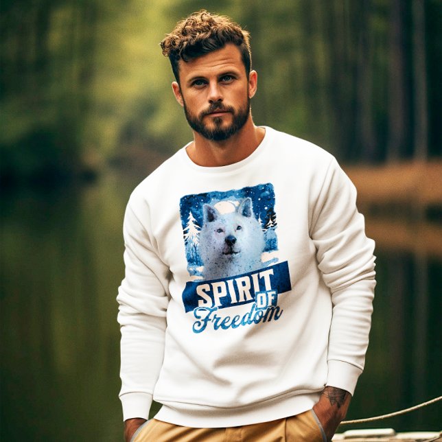 Sudadera Espíritu de Lobo Ártico de Libertad Diseño de Vida (Subido por el creador)