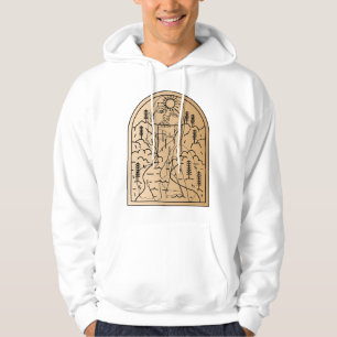 Sudadera Espíritu del bosque - Arte de línea de retrato de
