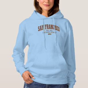 Sudadera Espíritu Dorado Vintage Varsity de San Francisco p
