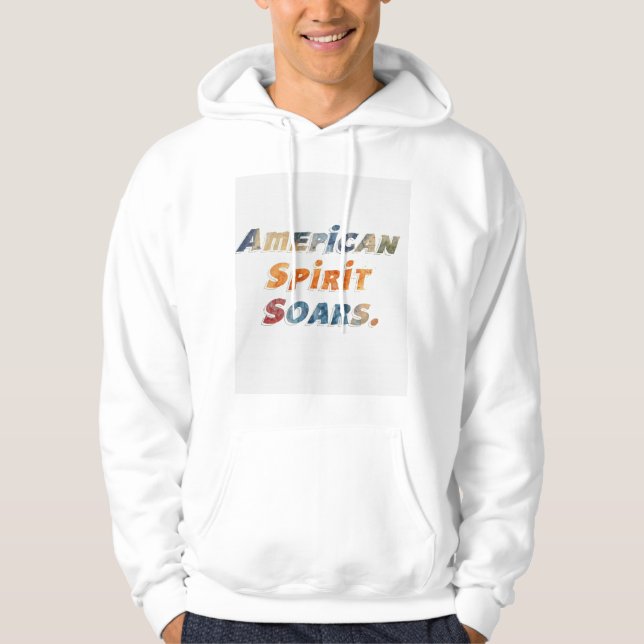 Sudadera Espíritu norteamericano dispara camiseta (Anverso)