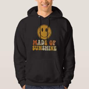 Sudadera Espíritu Retro Groovy: "Hecho de Sol" Camiseta Ret