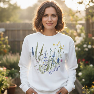 Sudadera Espíritu Salvaje Floral – Regalo Estético para Ell