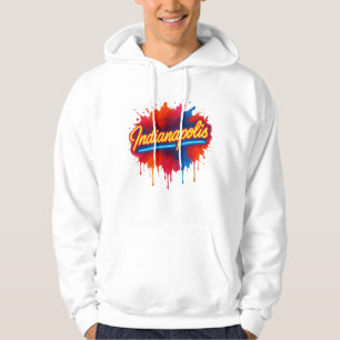 Sudadera Esplash de pintura colorida de la Neón de Indianáp