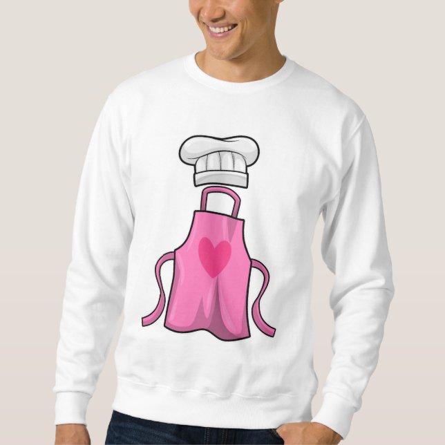 Sudadera Esponja de cocina y gorra de cocina con corazón (Anverso)