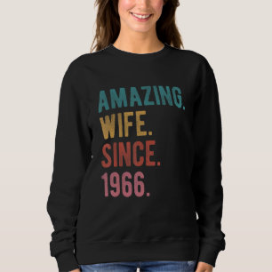 Sudadera Esposa asombrosa desde 1966 56º Aniversario del Bo