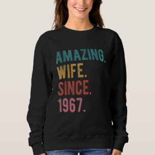 Sudadera Esposa asombrosa desde 1967 55º Aniversario del Bo