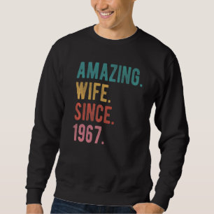 Sudadera Esposa asombrosa desde 1967 55º Aniversario del Bo
