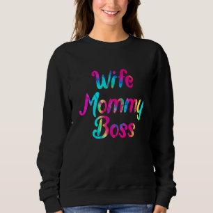 Sudadera Esposa Cute Mamá Mamá Mamá Mi Familia Tye Matando 