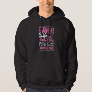 Sudadera Esposa de agricultor agricultora Tractor Esposa de