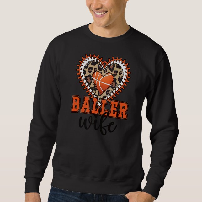 Sudadera Esposa de baloncesto Orgullosa jugadora de balonce (Anverso)