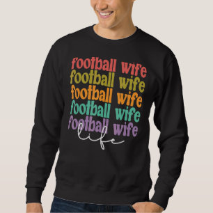 Sudadera Esposa de fútbol vida mejor jugadora de fútbol muj