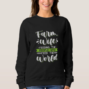 Sudadera Esposa de granja para chicas agricultoras alimenta
